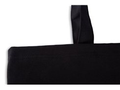 48X41X10 cm Tabanlı Siyah Bez Çanta